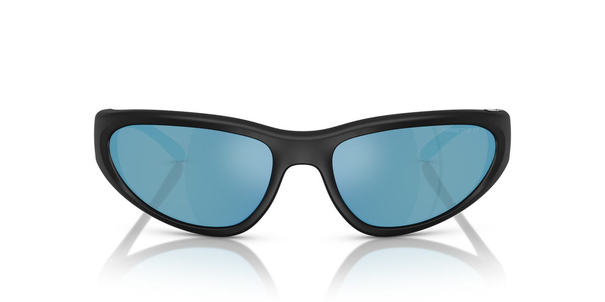 Arnette AN4352 Nineteetwo Sunglasses in 290022 Matte Black / Dark Grey Mirror Water Polarized lens, front view