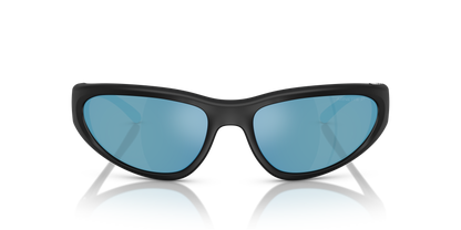 Arnette AN4352 Nineteetwo Sunglasses in 290022 Matte Black / Dark Grey Mirror Water Polarized lens, front view
