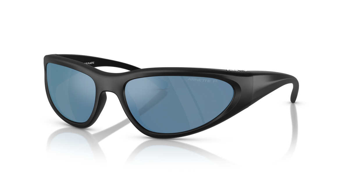 Arnette AN4352 Nineteetwo Sunglasses in 290022 Matte Black / Dark Grey Mirror Water Polarized lens