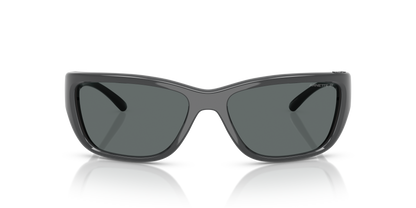 Arnette AN4353 Bubblewrap Sunglasses in 284181 Dark Grey / Polarized Dark Grey lens, front view