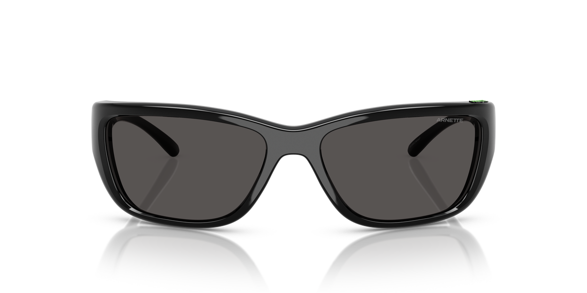 Arnette AN4353 Bubblewrap Sunglasses in 290087 Black / Dark Grey lens, front view