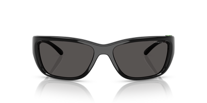 Arnette AN4353 Bubblewrap Sunglasses in 290087 Black / Dark Grey lens, front view