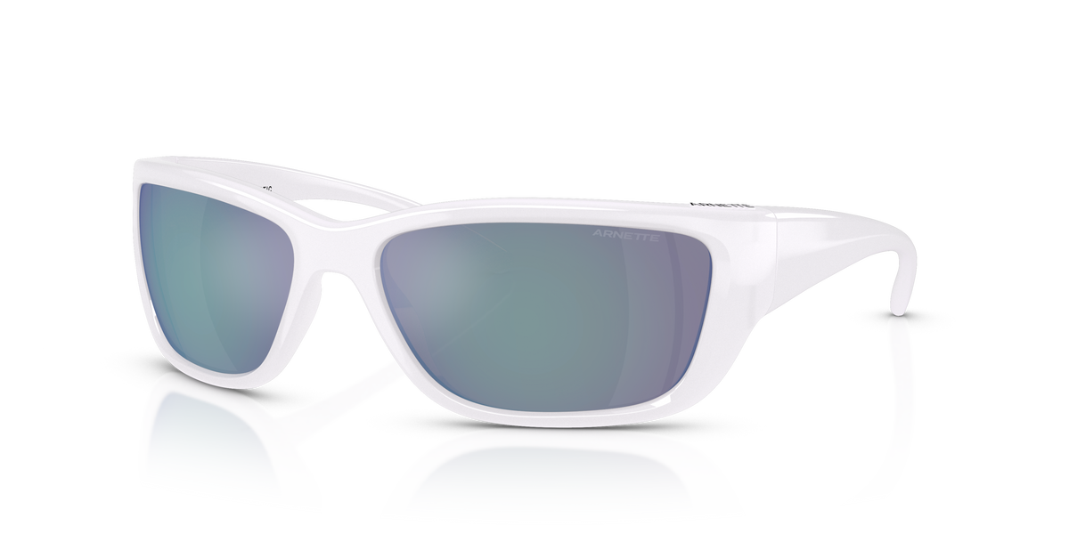 Arnette AN4353 Bubblewrap Sunglasses in 2977Y7 Opal Ice / Light Grey Mirror Blue lens