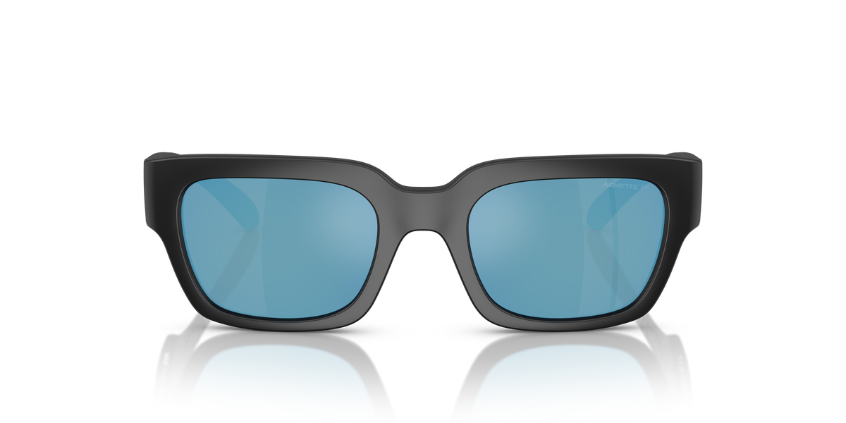 Arnette AN4354 Myndegap Kids' Sunglasses in 275822 Matte Black / Dark Grey Mirror Water Polarized lens, front view