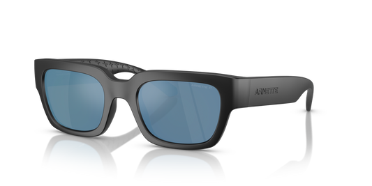 Arnette AN4354 Myndegap Kids' Sunglasses in 275822 Matte Black / Dark Grey Mirror Water Polarized lens