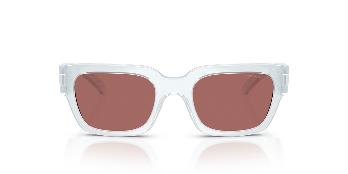 Arnette AN4354 Myndegap Kids' Sunglasses in 298969 Transparent Ice / Dark Violet lens, front view