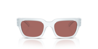 Arnette AN4354 Myndegap Kids' Sunglasses in 298969 Transparent Ice / Dark Violet lens, front view