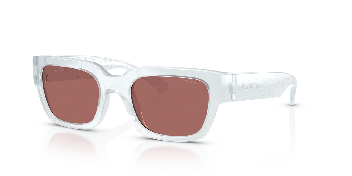 Arnette AN4354 Myndegap Kids' Sunglasses in 298969 Transparent Ice / Dark Violet lens