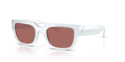 Arnette AN4354 Myndegap Kids' Sunglasses in 298969 Transparent Ice / Dark Violet lens