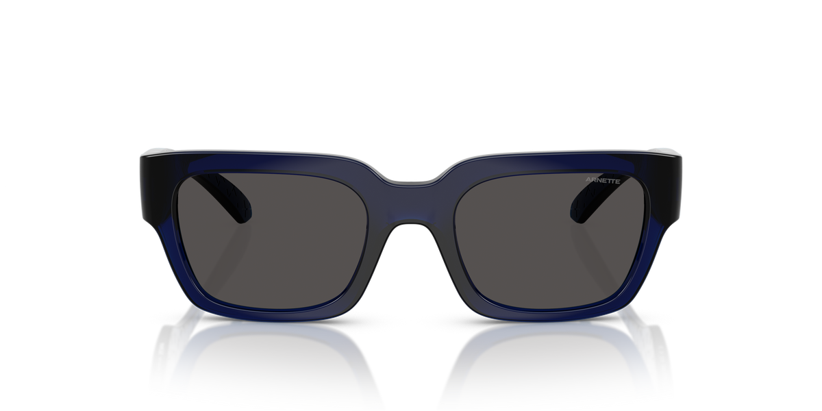Arnette AN4354 Myndegap Kids' Sunglasses in 299087 Transparent Blue / Dark Grey lens, front view