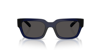 Arnette AN4354 Myndegap Kids' Sunglasses in 299087 Transparent Blue / Dark Grey lens, front view