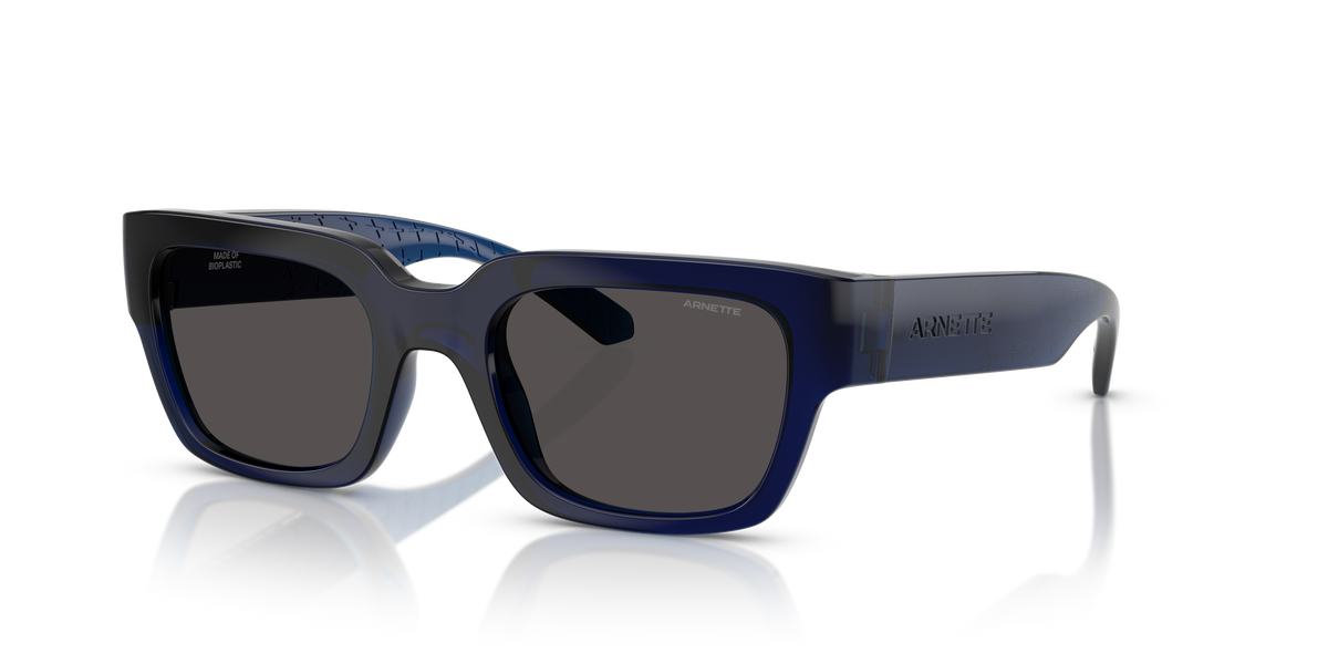 Arnette AN4354 Myndegap Kids' Sunglasses in 299087 Transparent Blue / Dark Grey lens
