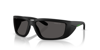 Arnette AN4355 Taggit Sunglasses in 275887 Matte Black/Black Rubber / Dark Grey lens