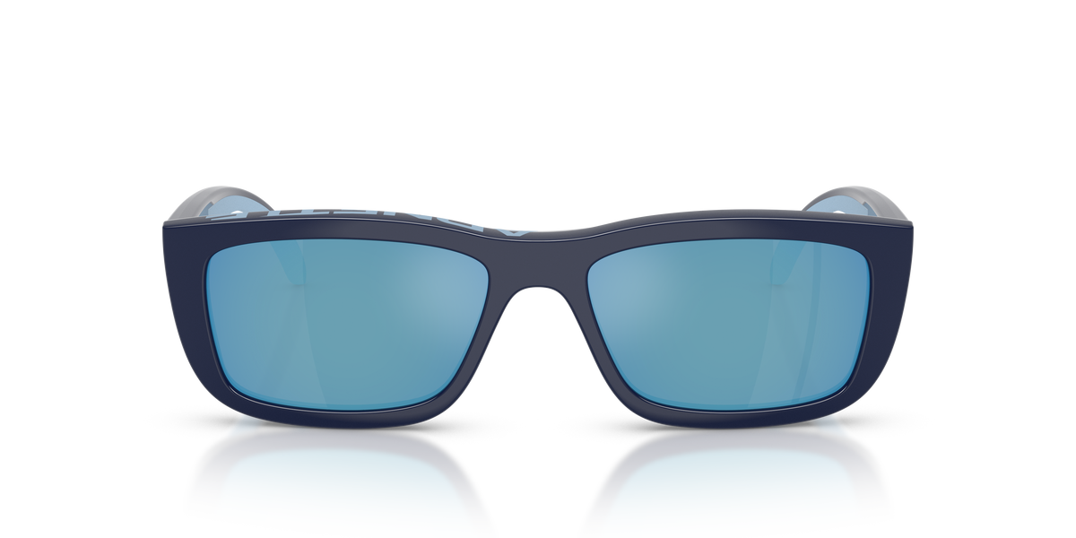 Arnette AN4356 Graf Sunglasses in 27591W Dark Blue/Azure Rubber / Clear lens, front view