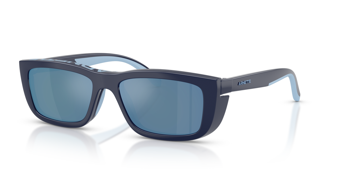 Arnette AN4356 Graf Sunglasses in 27591W Dark Blue/Azure Rubber / Clear lens