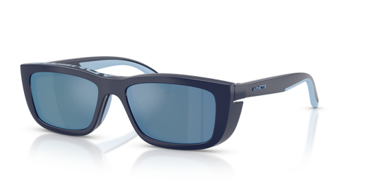 Arnette AN4356 Graf Sunglasses in 27591W Dark Blue/Azure Rubber / Clear lens