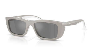 Arnette AN4356 Graf Sunglasses in 29871W Light Grey/White Rubber / Clear lens