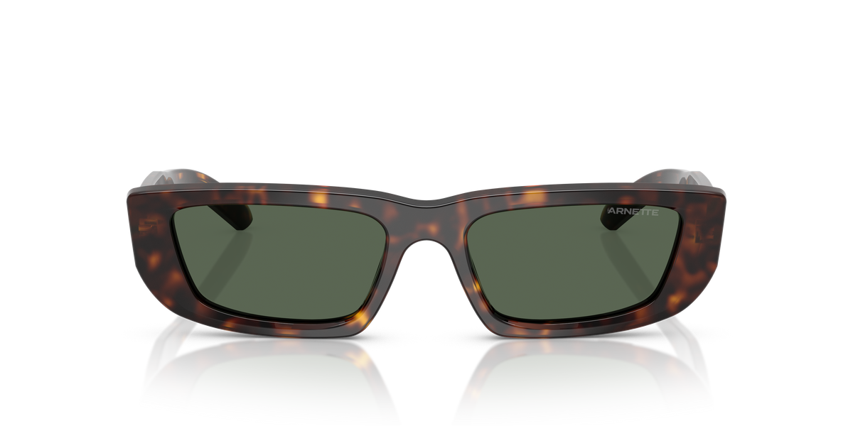 Arnette AN4357 Al Sunglasses in 122271 Dark Havana / Dark Green lens, front view