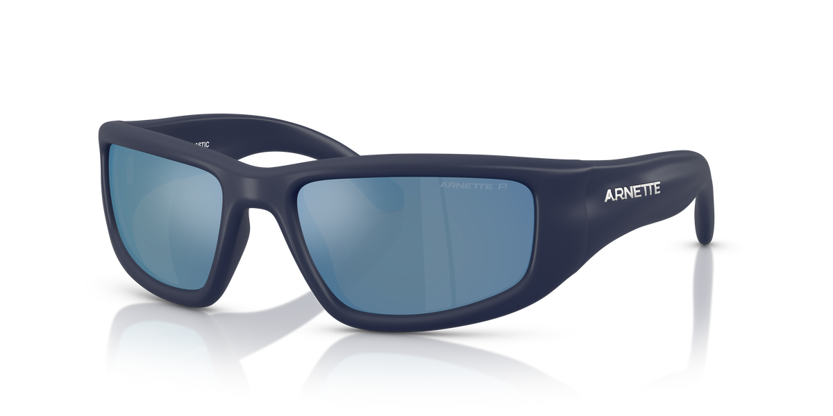 Arnette AN4358 Zyme Sunglasses in 275922 Rubber Dark Blue / Dark Grey Mirror Water Polarized lens