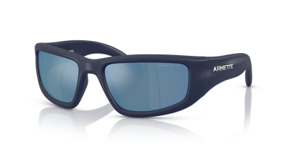 Arnette AN4358 Zyme Sunglasses in 275922 Rubber Dark Blue / Dark Grey Mirror Water Polarized lens