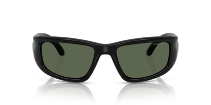 Arnette AN4358 Zyme Sunglasses in 290071 Black / Dark Green lens, front view