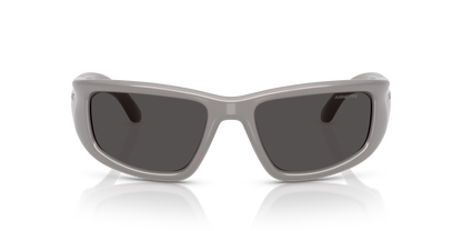 Arnette AN4358 Zyme Sunglasses in 296187 Metallic Silver / Dark Grey lens, front view