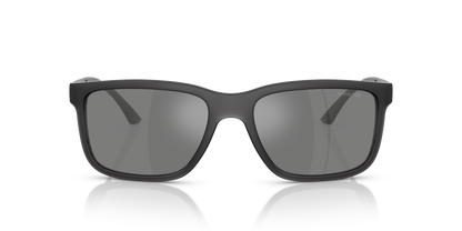 Arnette AN4359 Headlight Sunglasses in 27866G Transparent Grey Matt/Shiny / Grey Mirror Silver lens, front view