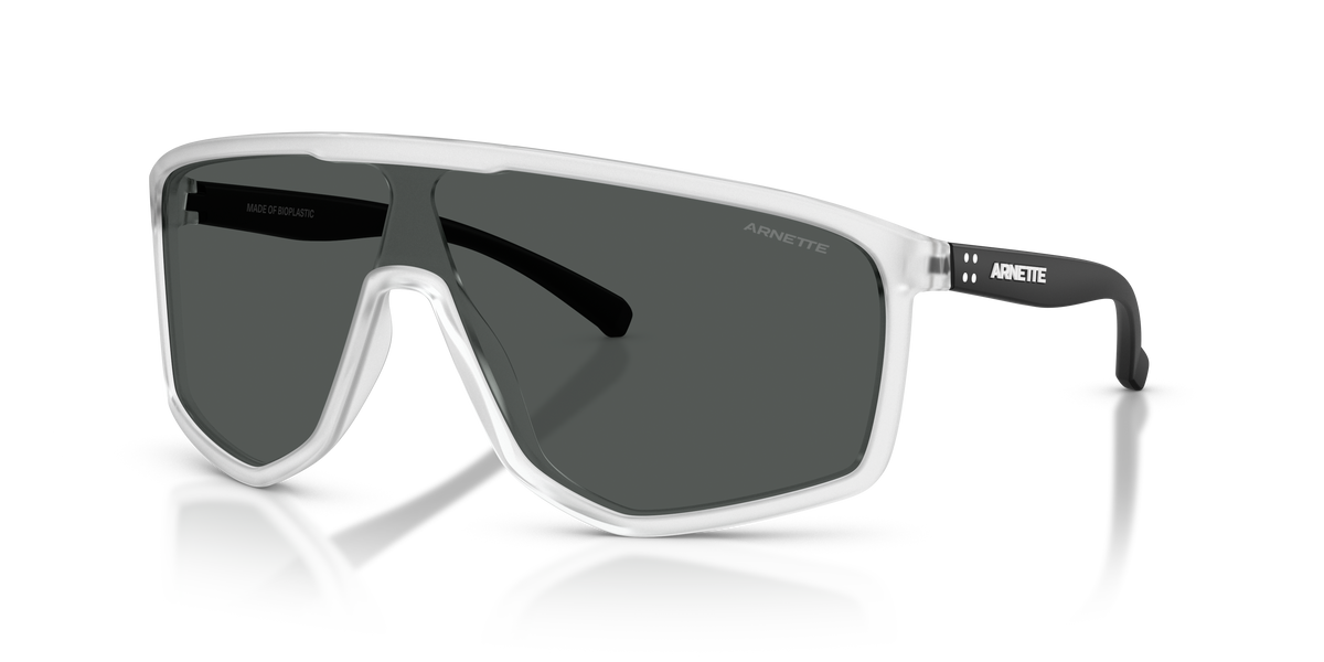 Arnette AN4360 Stripe-M Sunglasses in 276187 Matte Crystal / Dark Grey lens