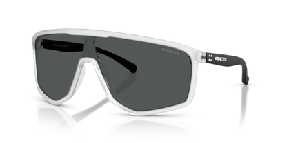 Arnette AN4360 Stripe-M Sunglasses in 276187 Matte Crystal / Dark Grey lens