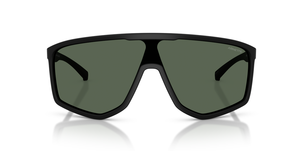 Arnette AN4360 Stripe-M Sunglasses in 290071 Matte Recycled Black / Dark Green lens, front view