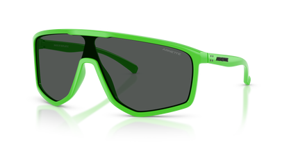 Arnette AN4360 Stripe-M Sunglasses in 295087 Gekko Green / Dark Grey lens