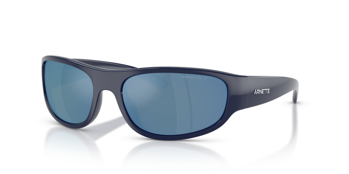 Arnette AN4361 Gondo Sunglasses in 275422 Blue / Dark Grey Mirror Water Polarized lens