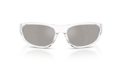 Arnette AN4361 Gondo Sunglasses in 27556G Crystal / Light Grey Mirror Silver lens, front view