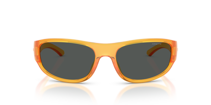 Arnette AN4361 Gondo Sunglasses in 287587 Transparent Orange / Dark Grey lens, front view