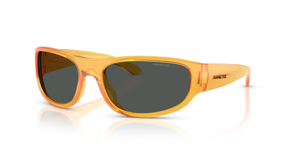 Arnette AN4361 Gondo Sunglasses in 287587 Transparent Orange / Dark Grey lens