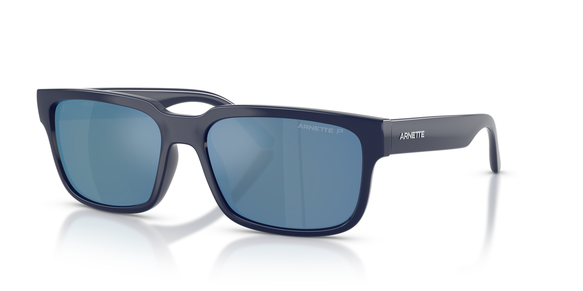 Arnette AN4362 Twister Sunglasses in 275422 Dark Blue / Dark Grey Mirror Water Polarized lens