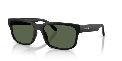 Arnette AN4362 Twister Sunglasses in 29009A Matte Black / Dark Green Polarized lens