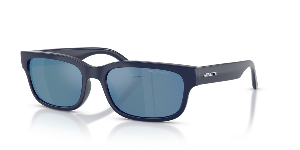 Arnette AN4363 Defyer Sunglasses in 275422 Dark Blue / Dark Grey Mirror Water Polarized lens