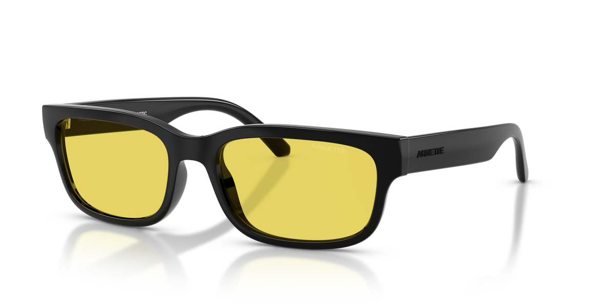 Arnette AN4363 Defyer Sunglasses in 290085 Recycled Black / Yellow lens