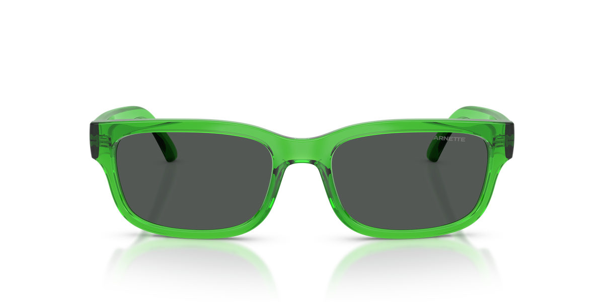 Arnette AN4363 Defyer Sunglasses in 301487 Transparent Yellow / Dark Grey lens, front view