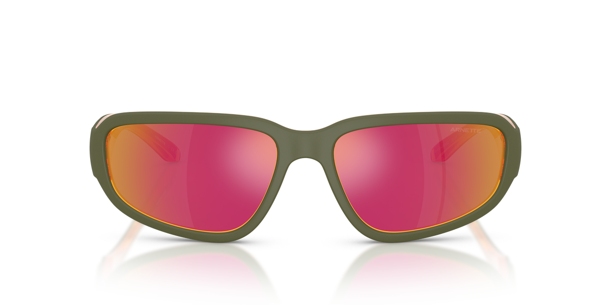 Arnette AN4365 Goodle Sunglasses in 30066Q Military/Transparent Orange / Grey Mirror Orange/Yellow  lens, front view