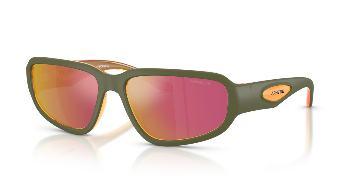 Arnette AN4365 Goodle Sunglasses in 30066Q Military/Transparent Orange / Grey Mirror Orange/Yellow  lens