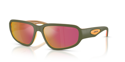Arnette AN4365 Goodle Sunglasses in 30066Q Military/Transparent Orange / Grey Mirror Orange/Yellow  lens