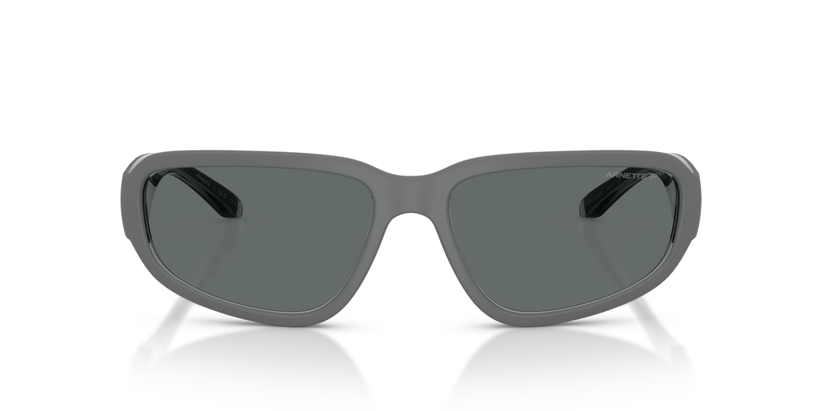 Arnette AN4365 Goodle Sunglasses in 300981 Transparent Dark Grey / Dark Grey Polarized lens, front view