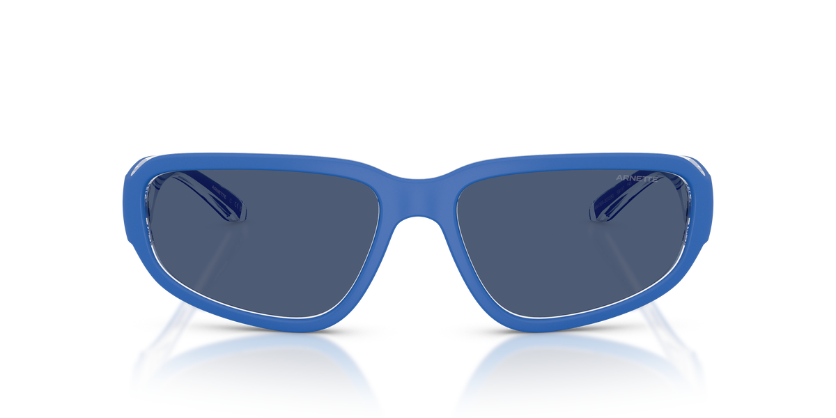 Arnette AN4365 Goodle Sunglasses in 301280 Crystal Royal Blue / Dark Blue lens, front view