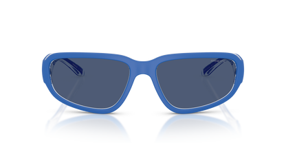 Arnette AN4365 Goodle Sunglasses in 301280 Crystal Royal Blue / Dark Blue lens, front view