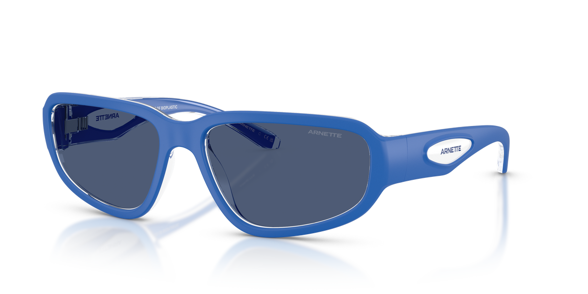 Arnette AN4365 Goodle Sunglasses in 301280 Crystal Royal Blue / Dark Blue lens