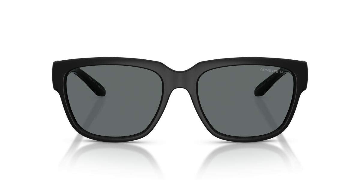 Arnette AN4366 Bounce Sunglasses in 300281 Black / Dark Grey Polarized lens, front view