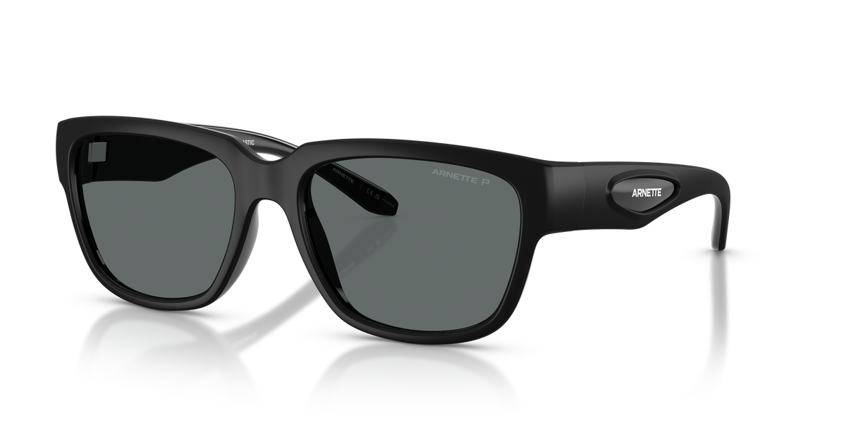 Arnette AN4366 Bounce Sunglasses in 300281 Black / Dark Grey Polarized lens