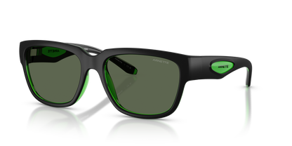 Arnette AN4366 Bounce Sunglasses in 300471 Black/Green / Dark Green lens